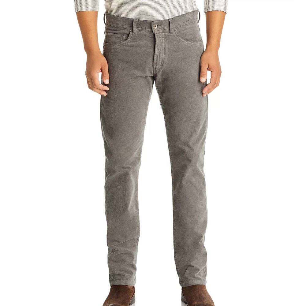 NWT $98 The Men's Store at Bloomingdale's Slim Fit Corduroy Jeans Gray 38W x 34L